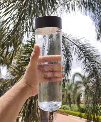 Coozico Water Bottle 750 ml with Air Tight Black Matte Lid, 750 ml Bottle