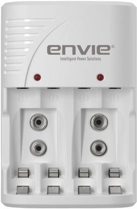 Envie NEXA ECR 30 Smart Charge Control Charger for AA, AAA & 9V Rechargeable Batteries  Camera Battery Charger