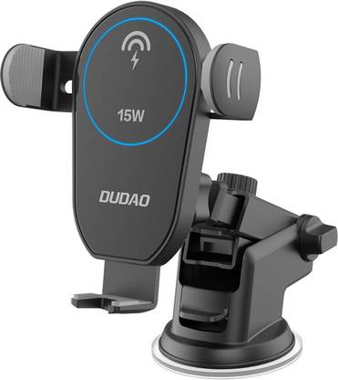 DUDAO 15W Wireless Charging Car Mobile Holder Q3.0 Car charger and Type-C data Cable Charging Pad