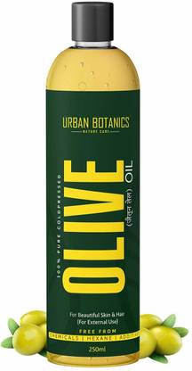 UrbanBotanics Cold Pressed Olive Oil For Skin, Hair, & Massage Hair Oil