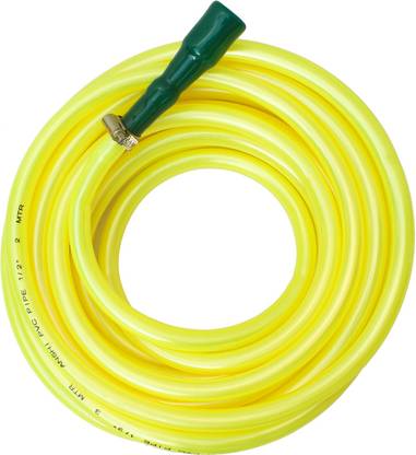 Anshi Metallic Yellow colour Hose Pipe connector and clamp ( Color may Vary) Get slightly different in colour of pipe but same quality Hose Pipe
