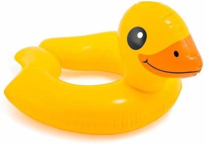 ArrowMax inflatable duck shaped swimming pool tub water play center toy for kids - Yellow Swim Floatation Belt