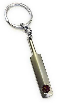 Jdp Novelty Get 1pcs Random Color of this Cricket Bat Metal Keychain |Key Ring for Bike Car Key Chain