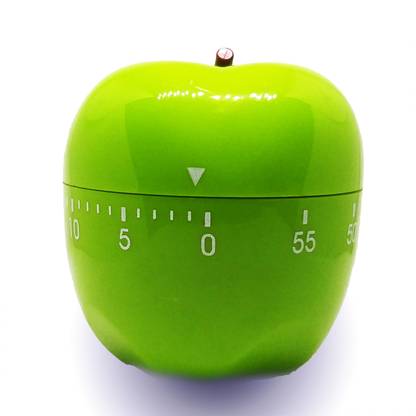 Smart Revaluation - Green Apple - 60 Minutes - Pomodoro - Kitchen and Cooking -Study -Timer. Analog Kitchen Timer