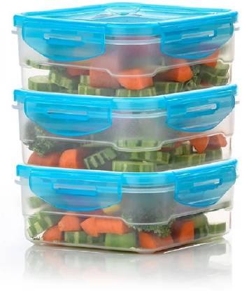 Rosebee Executive Air tight Lunch Box for Office, School, Salad Diet 3 Containers Lunch Box
