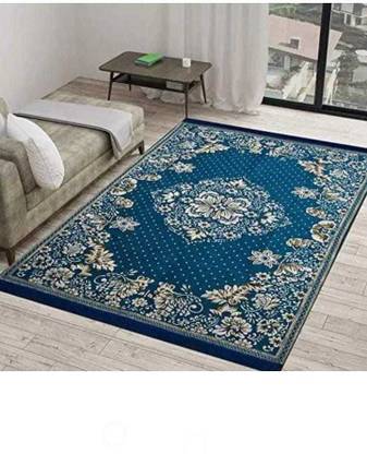 KIHAR Blue Rayon Carpet