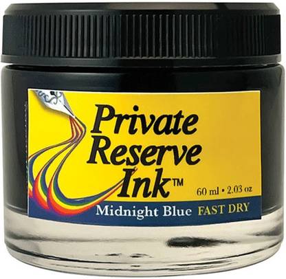 Private Reserve FAST DRY Inks MIDNIGHT BLUE (60mL) Ink Bottle