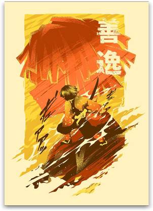 Demon Slayer Anime Thunder Breathing Poster Paper Print