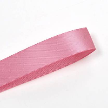 YAMA Double Face Satin Ribbon 3MM - 500 YARD per roll ,Party Decoration ,FANTASY ROSE Pink Satin Ribbon