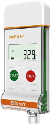 Elitech LogEt 8 TH Temperature and Humidity Data Logger with Accuracy ±0.6? Temperature & Humidity Sensor
