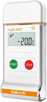 Elitech LogEt 8 BLE Wireless Temperature Recorder Multi Use PDF Data Logger Temperature & Humidity Sensor