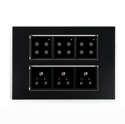 Urja Smart Automation 12 Modular Touch Switch Board, 9 Switch Control + 3 Plug