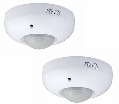 ACE-INNOVATIONS 2pc 360 Degree PIR Motion Sensor Switch with Light Sensor Ceiling Round Sensor Smart Switch
