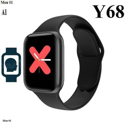 Bashaam Q100-Y68 PLUS FITNESS TRACKER MULTI SPORTS SMART WATCH BLACK(PACK OF 1) Smartwatch