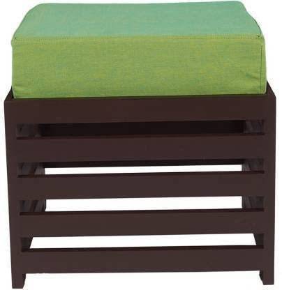 Screeno Wooden Stool with Cushion for Living Room Bedroom & Bedroom Square Shape Stool Living & Bedroom Stool