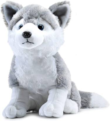 Webby Big Size Plush Husky Dog Stuffed Animal Soft Toy, Gifts for Kids and Adult - 40 cm