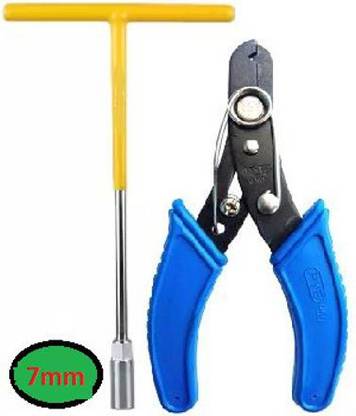 vyas 7mmT-type Socket Wrench and wire T-bar Socket Spanner T-wrench 7mmT-typeSpannerand wire T-wrench Single Sided T Type Wrench