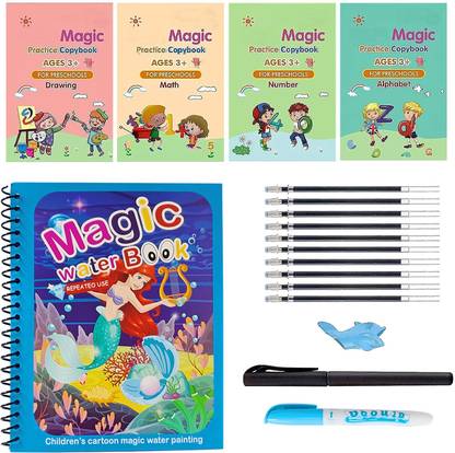 Flipkart.com | AirMount ™ Magic Practice Copy Book Water Magic Book ...