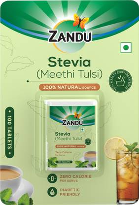 ZANDU Stevia (Meethi Tulsi)- Tablets Sweetener