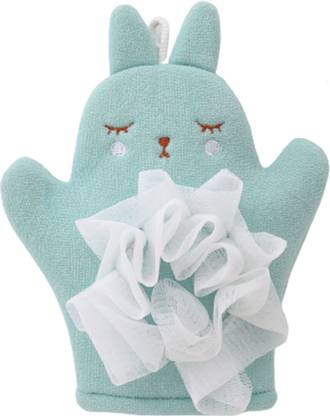 SYGA Child's Cute Scrub Cartoon Leather Gloves Bath Tub Body Scrub Shower(Green)