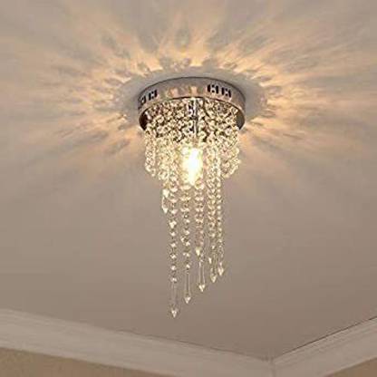 LightWave Crystal Ceiling Light 22 cm Yellow LED light Chandelier Chandelier Ceiling Lamp