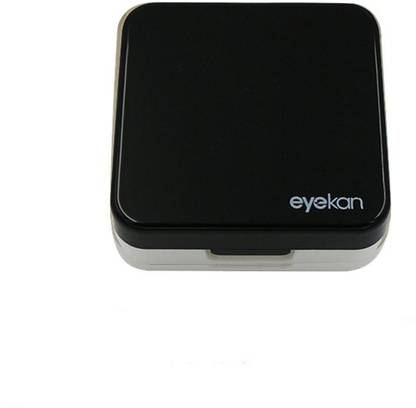 Inovera Eyekan Travel Contact Lens Case Box with Mirror (Black)
