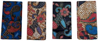 NANDAVAN SET 4 cotton Batik Print Lungi Sarong mundu Dhoti For Men & Women Men Dhoti