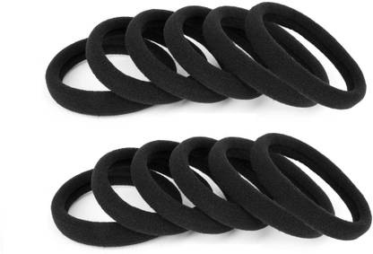 Utkarsh Set Of 12 pcs Daily Use Soft & Smooth Elastic Cotton Stretch Hair Ties Rubber Band