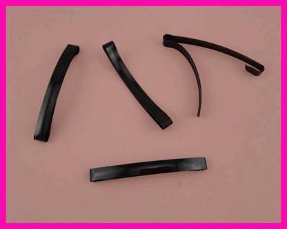 Prem Traders Black Metal Clip in End Unsprung Barrette Hair Clips Slides Grips Pins Hair Clip