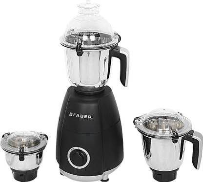 FABER FMG Crown 800 W 3J Nero CROWN 800 Mixer Grinder (3 Jars, Black) at Rs. 3599