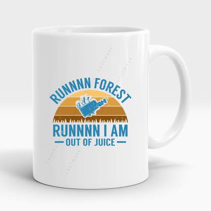 LASTWAVE Runn n Firest Runnn, I am out of Juice, Vape Design Graphic Printed 11Oz Ceramic Ceramic Coffee Mug