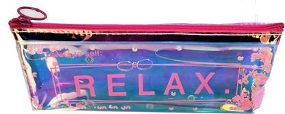 Paper Bear Quote "Keep Good Mood Everyday" Art Polyester Pencil Box