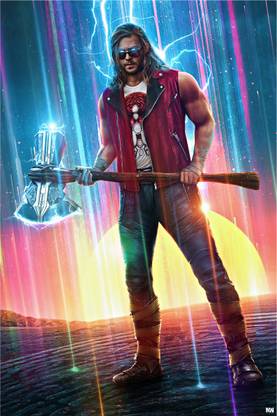 Thor Love and Thunder Stormbreaker Poster 18 x 12 inch 300 GSM Paper Print