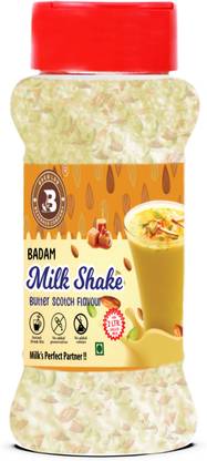 Brew Lab Butterscotch Milkshake Mix Powder with Badam Bits 100 g