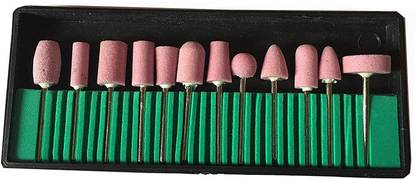 atozshop11 12PCS Wool Felt Mounted Polishing Buffing Wheel 2.35MM Shank Grinding Head For Drill Rotary Tool Rotary Bit Set