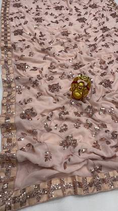 LeeliPeeri Designer Daily Wear Georgette Saree with Unstitched Blouse