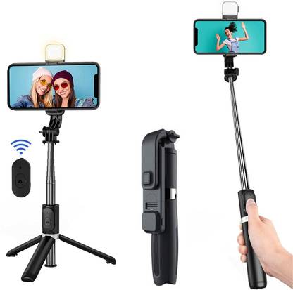 Worricow Portable Selfie Stick Extendable Selfie Stick with Tripod Stand Monopod