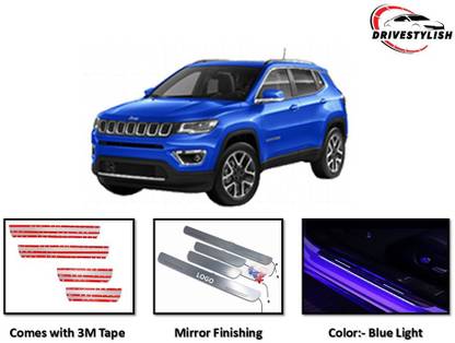 DriveStylish Car LED Step/Scuff Plate/Sill Plate For Jeep Compass Door Sill Plate