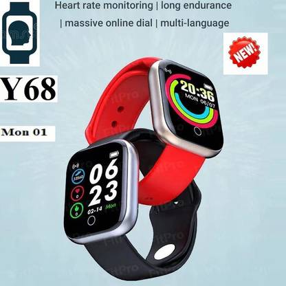 Bymaya G362(D20) PLUS GEART RATE STEP COUNT SMART WATCGBLACK(PACK OF 1) Smartwatch