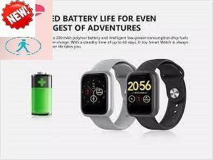 Stybits H68(D20) LATEST MULTI FACES STEP COUNT SMART WATCHBLACK(PACK OF 1) Smartwatch