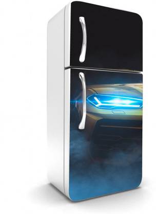 Advance Service 60 cm Abstract Desing Colourfull Fridge Sticker For Double Single Door Self Adhesive Sticker