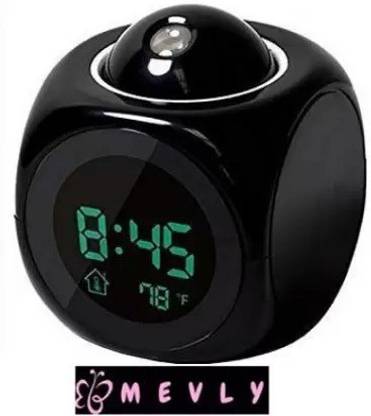SNAPPY INFINITY Digital Black Clock