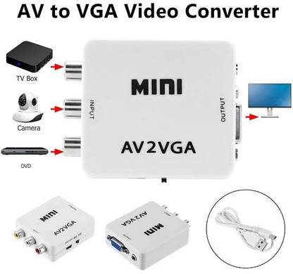 TERABYTE  TV-out Cable MINI AV2VG UP SCALER 1080P HD VIDEO CONVERTER