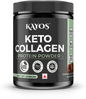 Kayos Keto Collagen Protein Powder with MCT Oil Low Carb Pre-Workout for Weight Loss