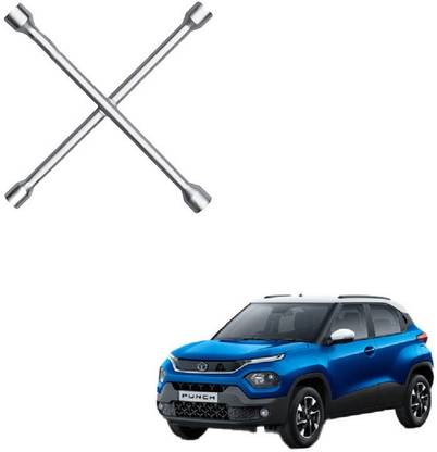 AUTO PEARL Car Wheel Nut Spanner Wrench for Punch Double Sided Lug Wrench