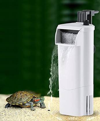 VAYINATO Sunsun HN-012 Low Water Level Turtle Tank Filter, Waterfall Type Small Silent Power Aquarium Filter