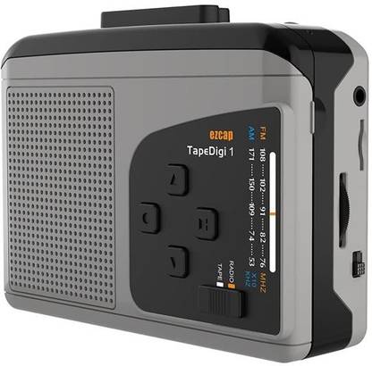 microware Portable Cassette Player with AM/FM radio Cassette to MP3 Converter save in Tape MP3 Player