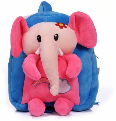 pipika Soft Plush Elephant School Bag for Baby Boys and Girls | Ideal for Preschool Waterproof School Bag