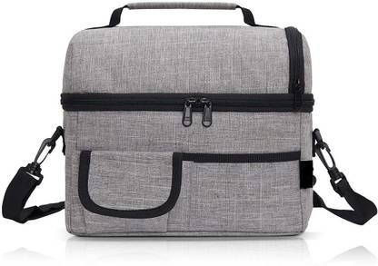 Cayster Lunch Bag with Shoulder Strap and Outer Zipper Waterproof Lunch Bag