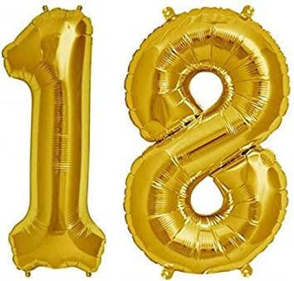 gorgeous moment Solid 18 number balloon Balloon